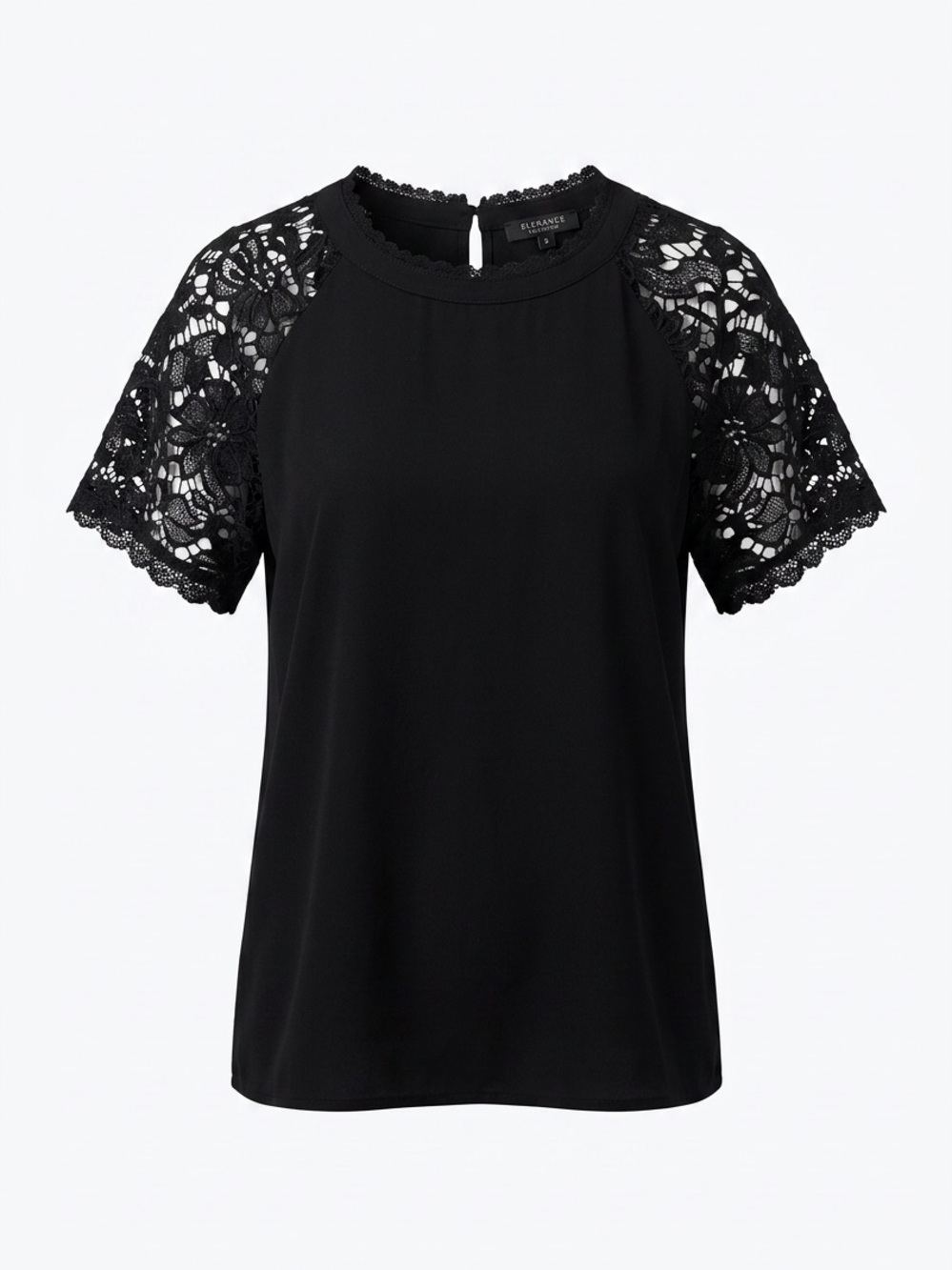 Torrid Black Floral Lace Sleeve Blouse Top Size  2X